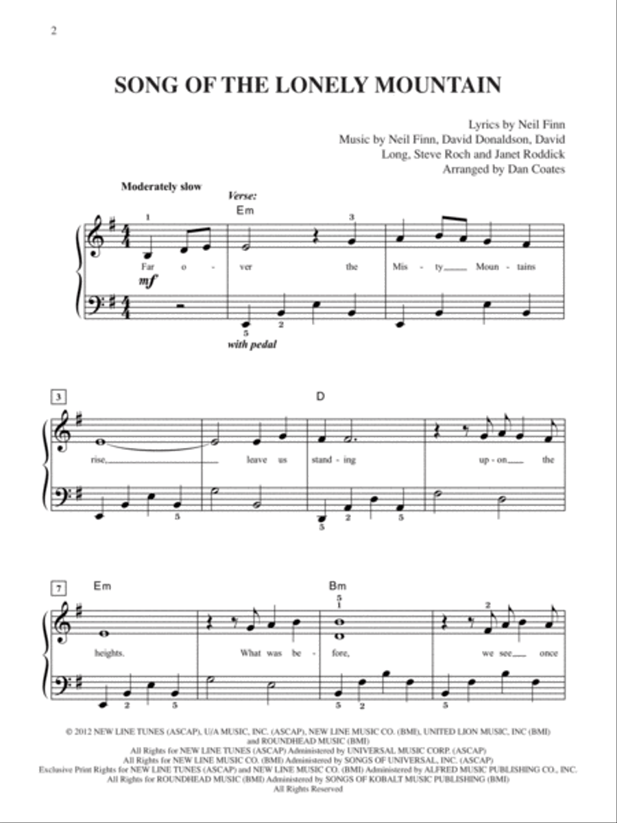 Song of the Lonely Mountain (from The Hobbit -- An Unexpected Journey) Small Ensemble scores gallery preview page 2