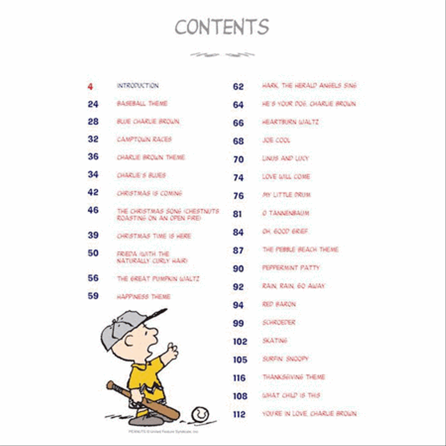 The Easy Peanuts Illustrated Songbook Easy Piano scores gallery preview page 2