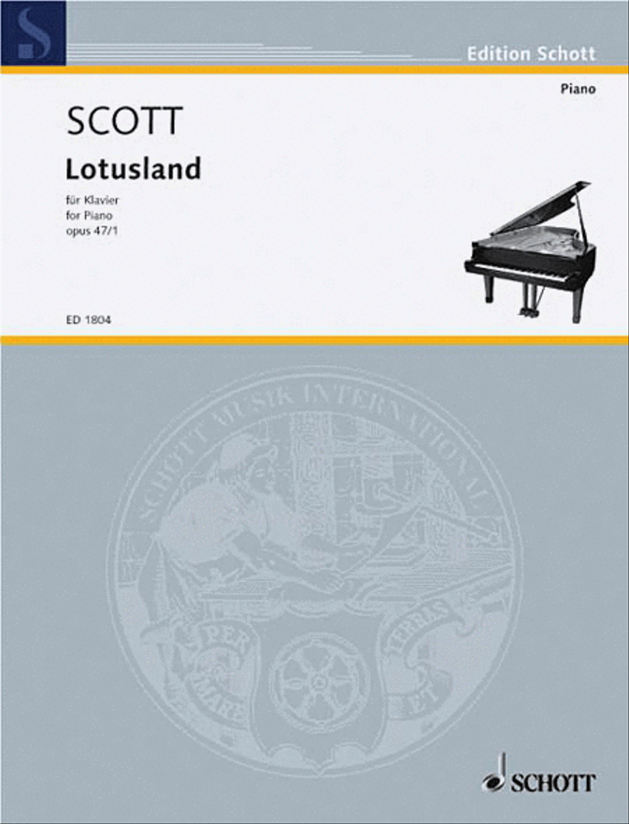 Lotus Land Op. 47, No. 1 Lotus Land Op. 47, No. 1 Piano Solo scores gallery preview page 1