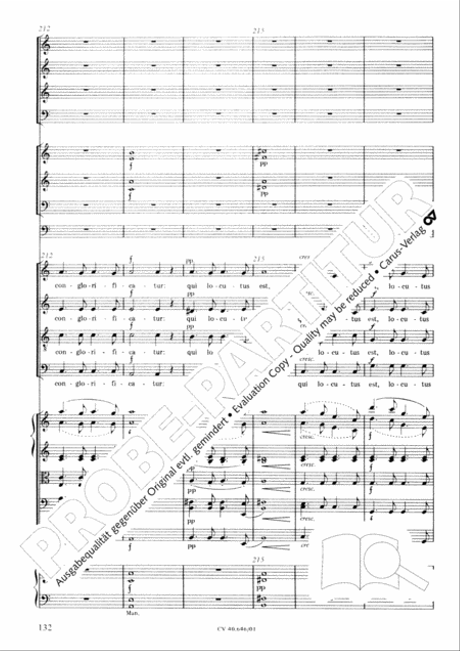 Mass in A Major (2 versions) STB scores gallery preview page 143