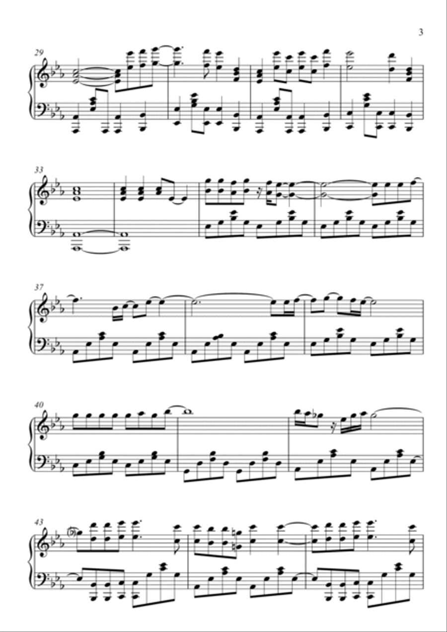 Angel Piano Solo scores gallery preview page 3