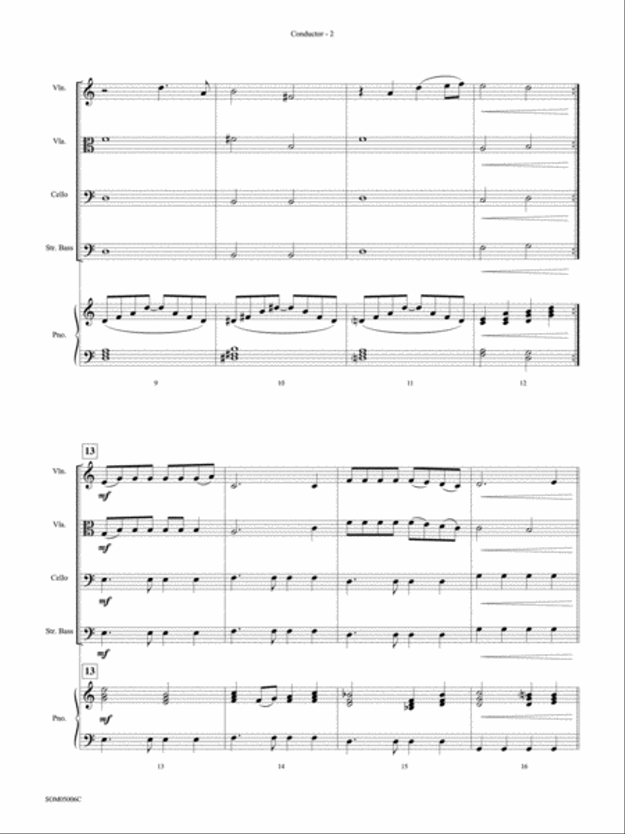 <br>Sheet music extract