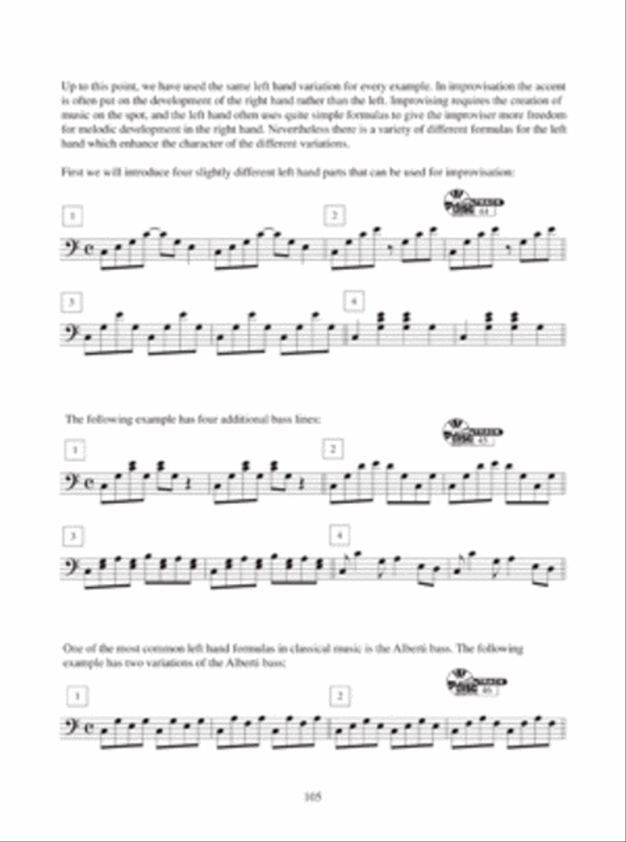 Improvisation Step by Step Piano Method scores gallery preview page 4