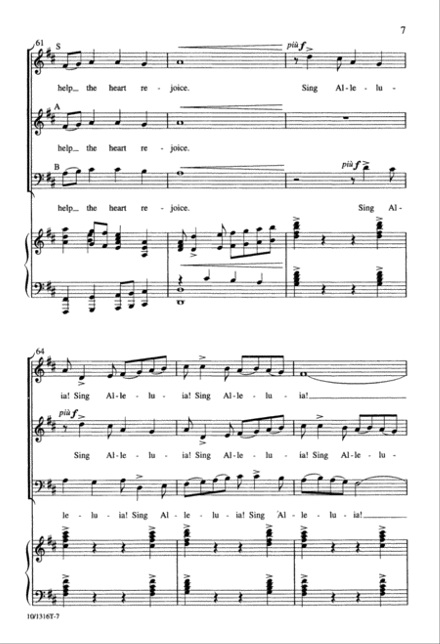 A Living Faith 3-Part scores gallery preview page 7
