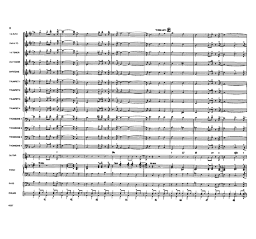 When the Saints Come Swingin' In Jazz Ensemble scores gallery preview page 7