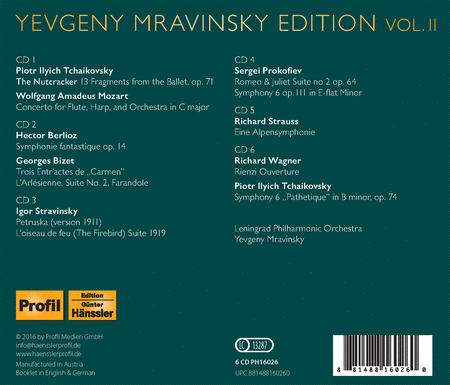 Yevgeny Mravinsky Edition, Vol. 2 (Box Set)