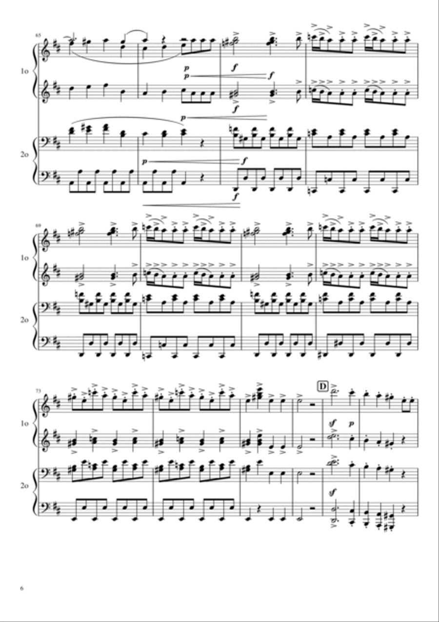 Mozart - Don Giovanni, K.527 Overture - For Piano Four Hands 1 Piano, 4-Hands scores gallery preview page 6