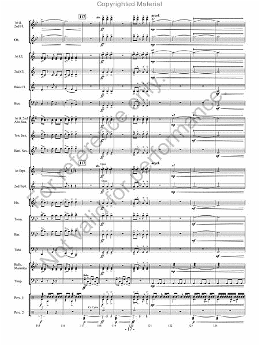 The Phantom Herd Concert Band scores gallery preview page 16