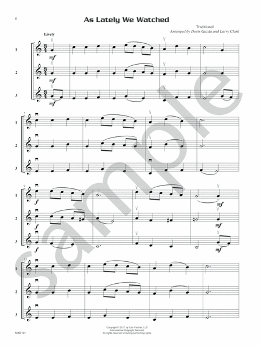 Compatible Trios for Christmas Oboe scores gallery preview page 6