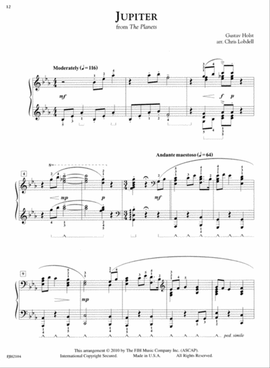 In Recital for the Advancing Pianist, Classical Themes Piano Method scores gallery preview page 3