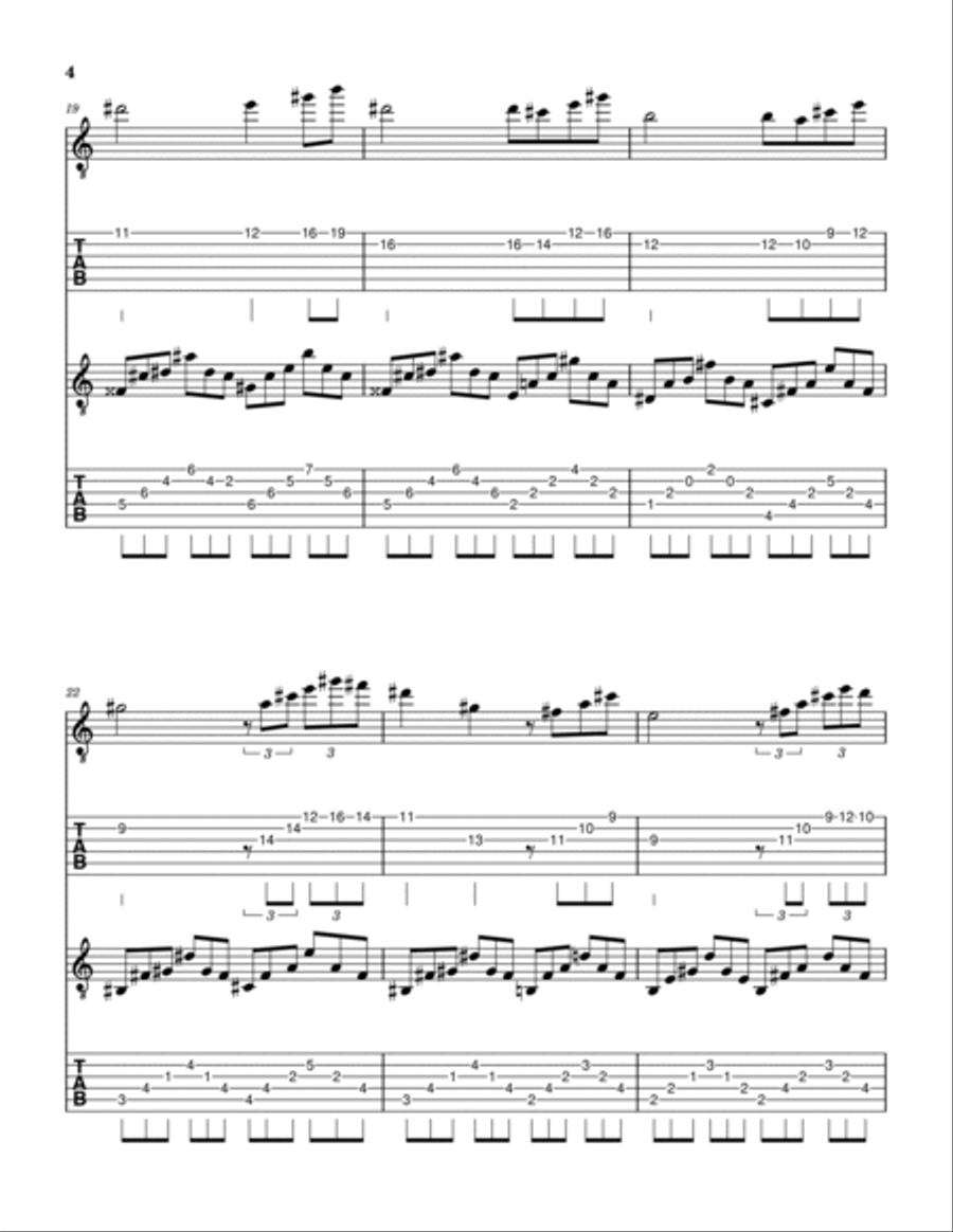 Arabesque No. 1 Acoustic Guitar scores gallery preview page 4