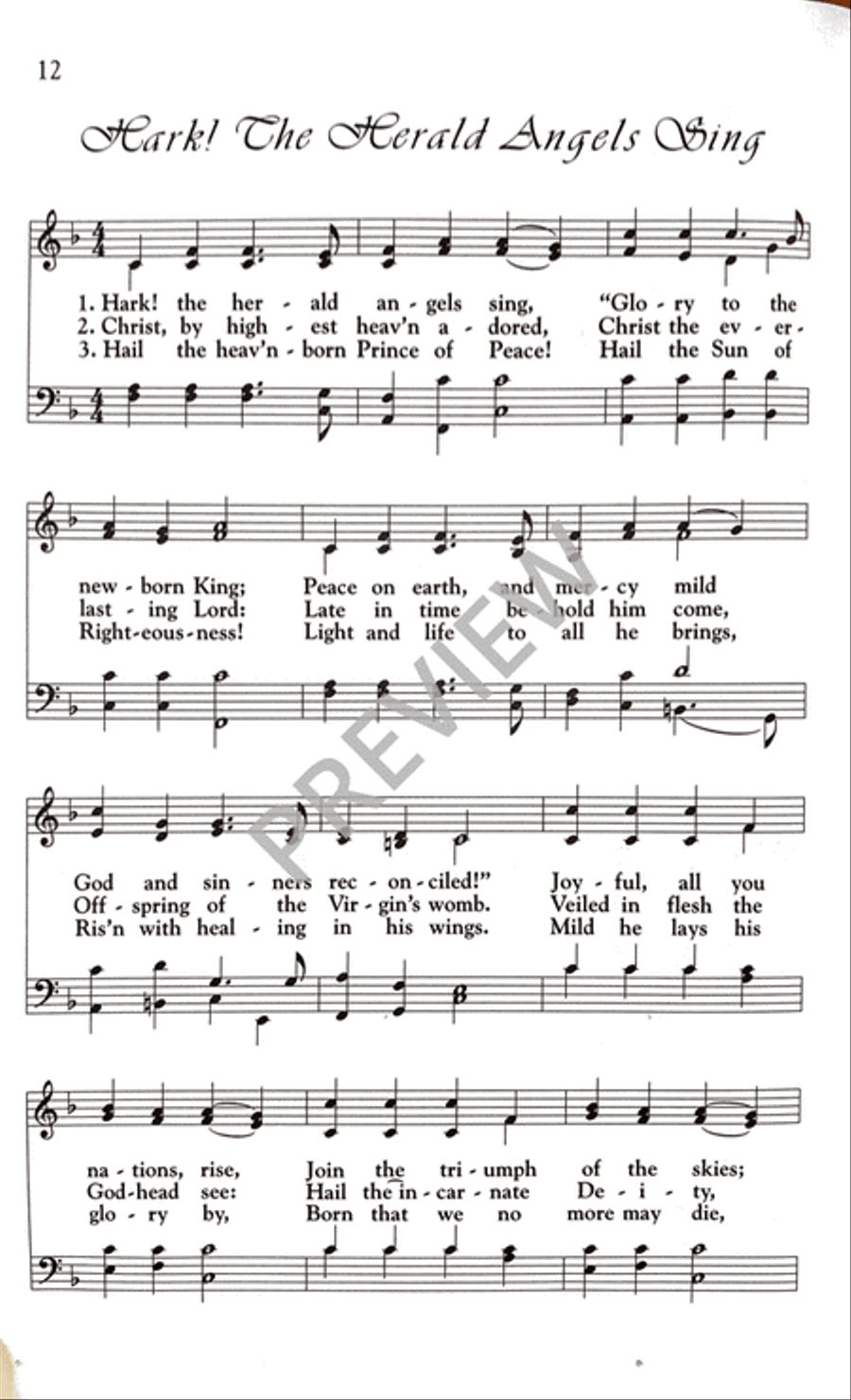 A Cappella Carols for Sidewalk Carolers 4-Part scores gallery preview page 13