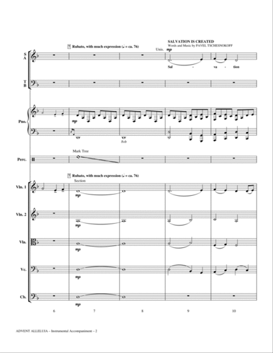 Advent Alleluia - Full Score Choir scores gallery preview page 2