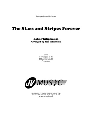Book cover for The Stars and Stripes Forever for Trumpet Ensemble with Drums