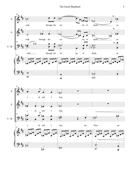 The Good Shepherd (SATB) image number null