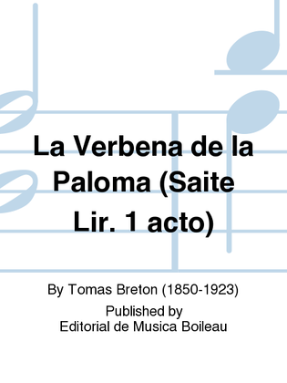 La Verbena de la Paloma (Saite Lir. 1 acto)