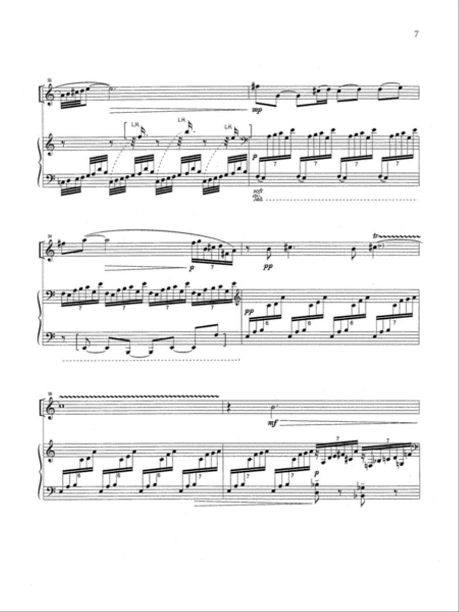 Song without Words for Clarinet and Piano Clarinet Solo scores gallery preview page 5