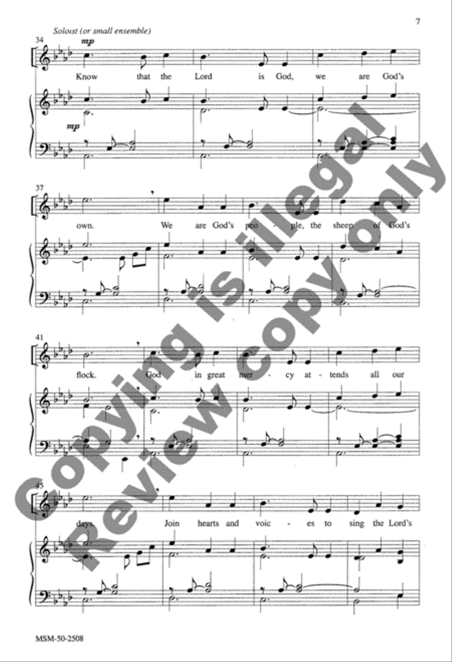 Jubilate Deo 4-Part scores gallery preview page 14