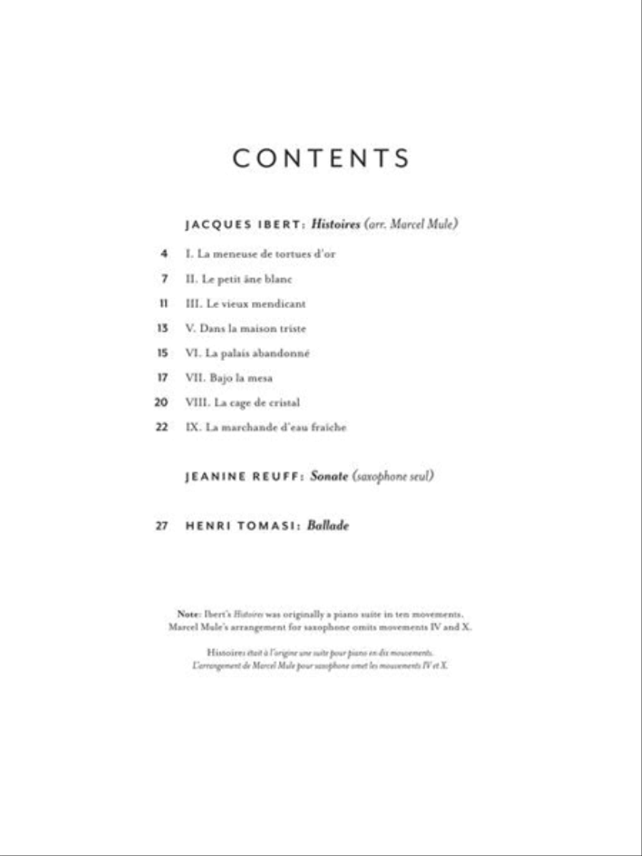 Three Concert Works for Saxophone Alto Saxophone scores gallery preview page 3