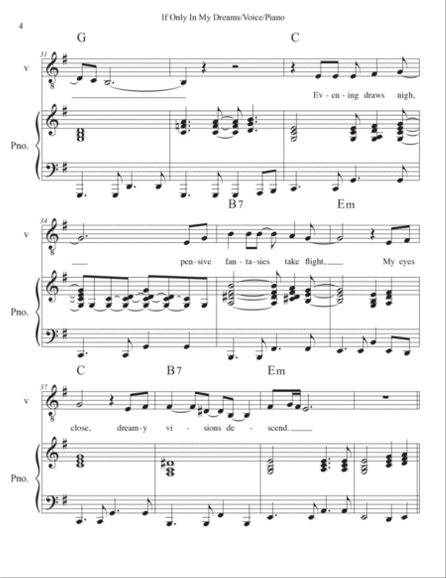 If Only In My Dreams Voice scores gallery preview page 4