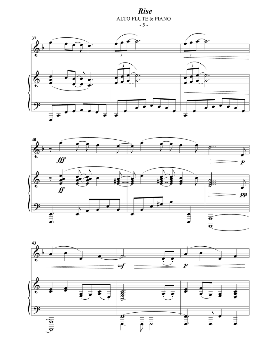 Rise Flute Solo scores gallery preview page 5