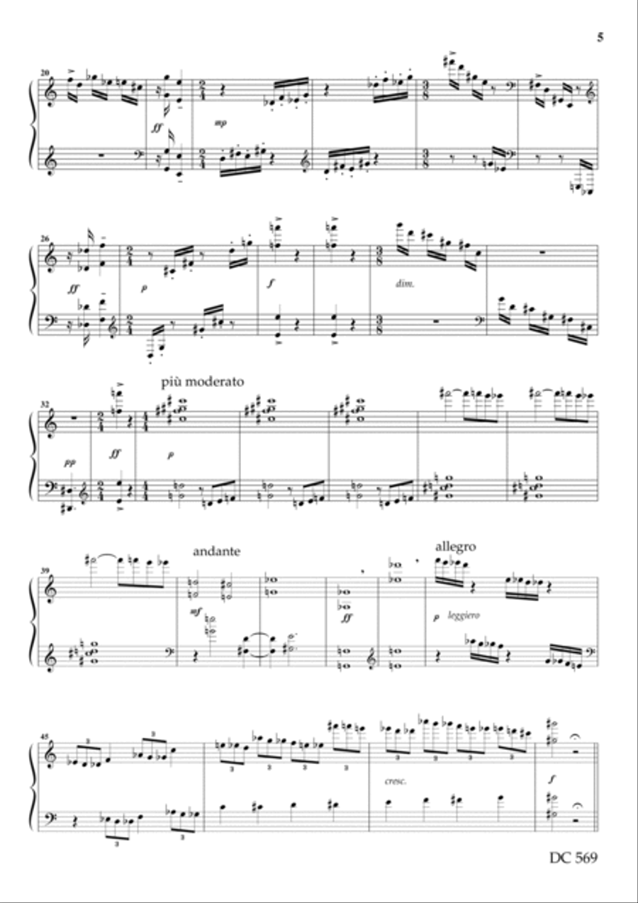Six Miniatures Piano Solo scores gallery preview page 4