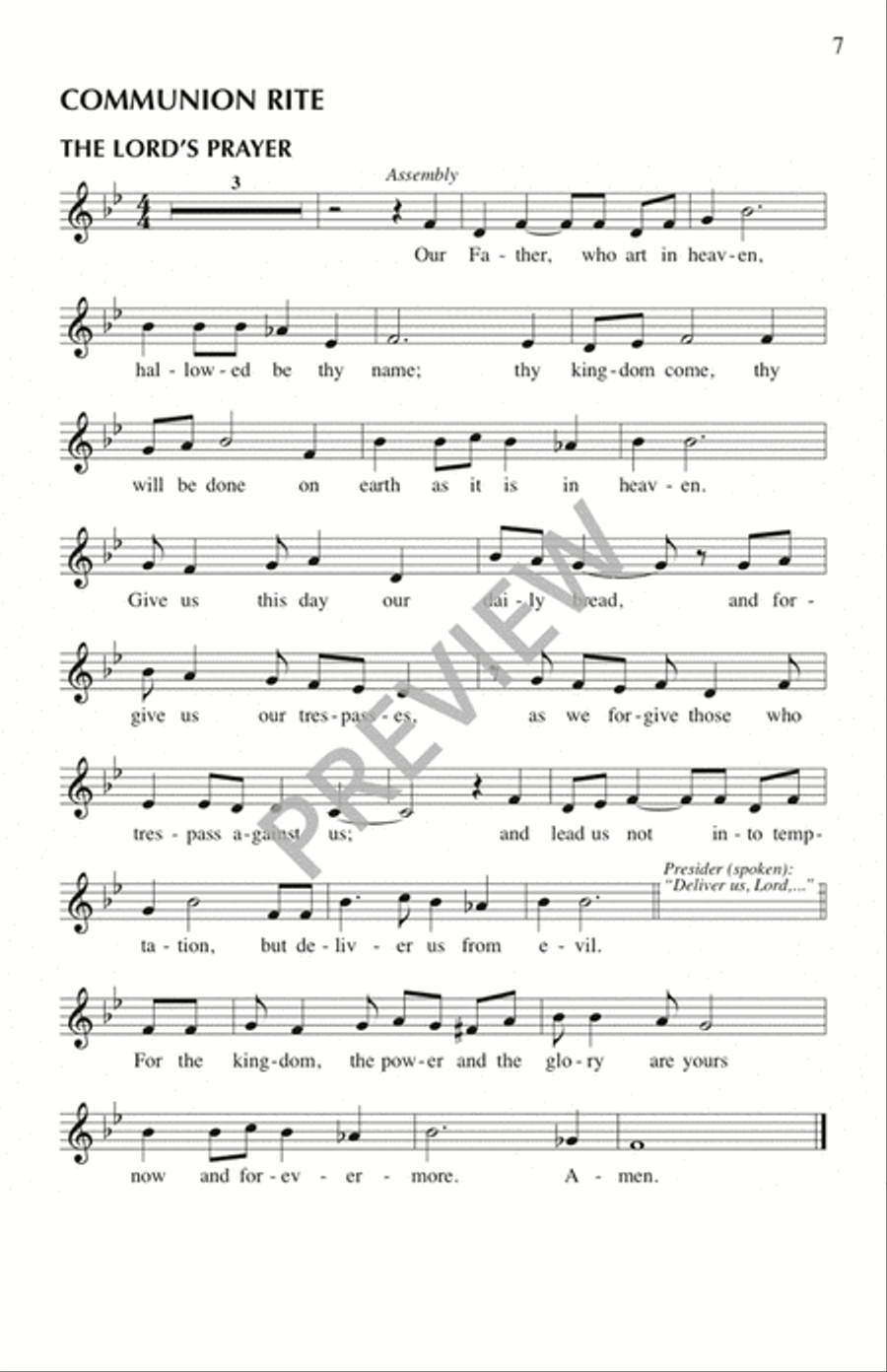 Mass of Creation - Assembly edition Unison Choir scores gallery preview page 8