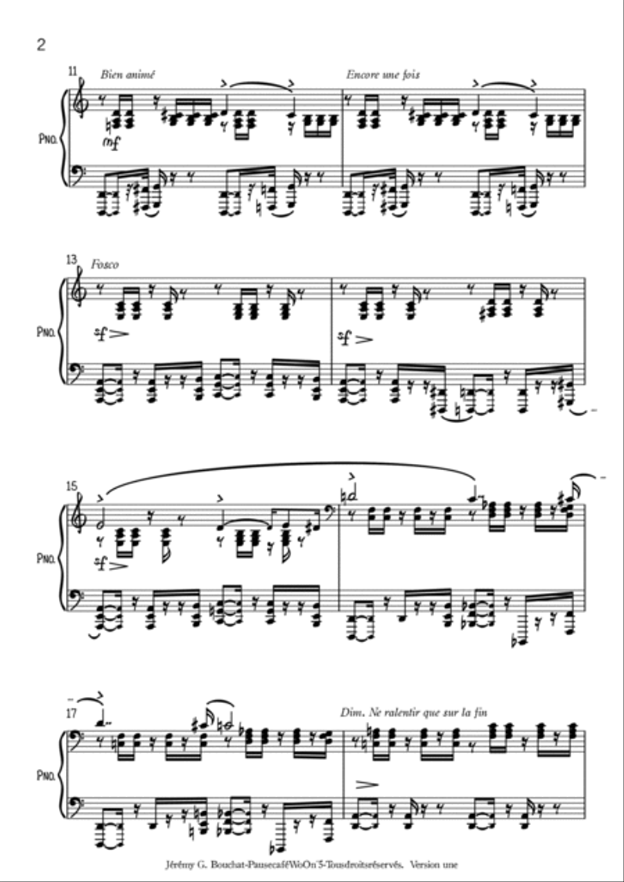 Pause cafe WoO 5 Piano Solo scores gallery preview page 3
