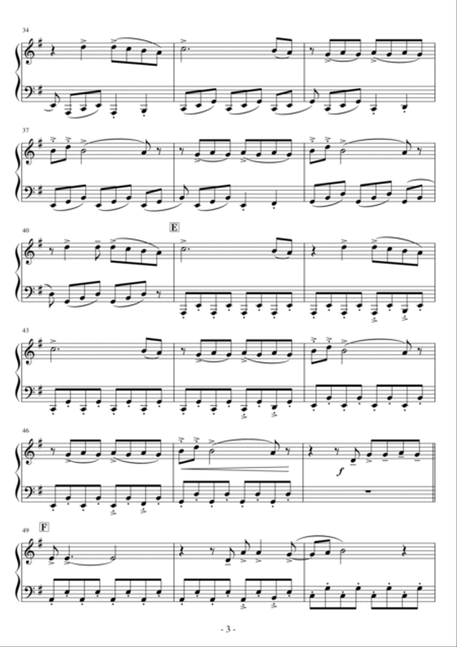 Tattoo Easy Piano scores gallery preview page 3
