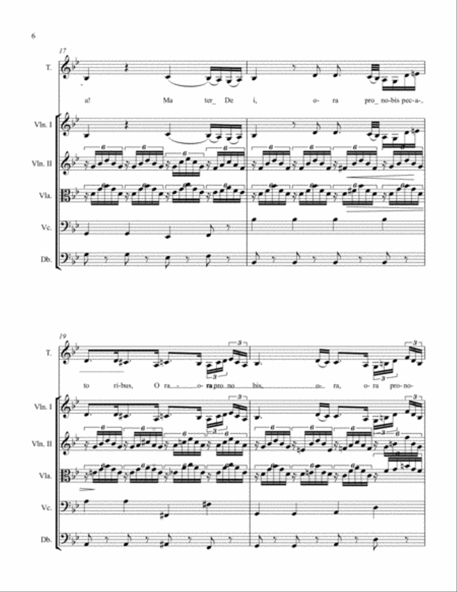 Ave Maria by Franz Schubert - an Easter Selection. string quintet or quartet or orchestra with solo String Quartet scores gallery preview page 6