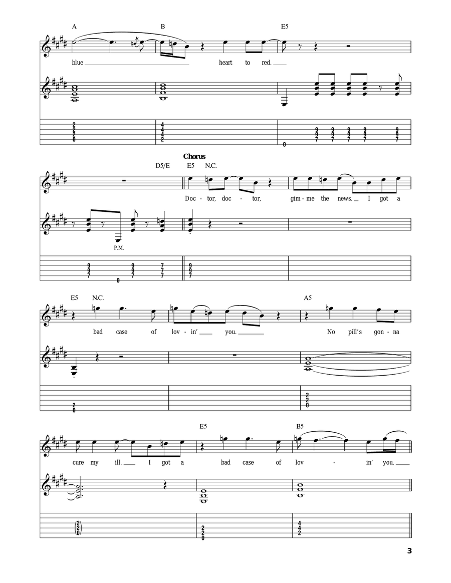 Bad Case Of Loving You Acoustic Guitar scores gallery preview page 3