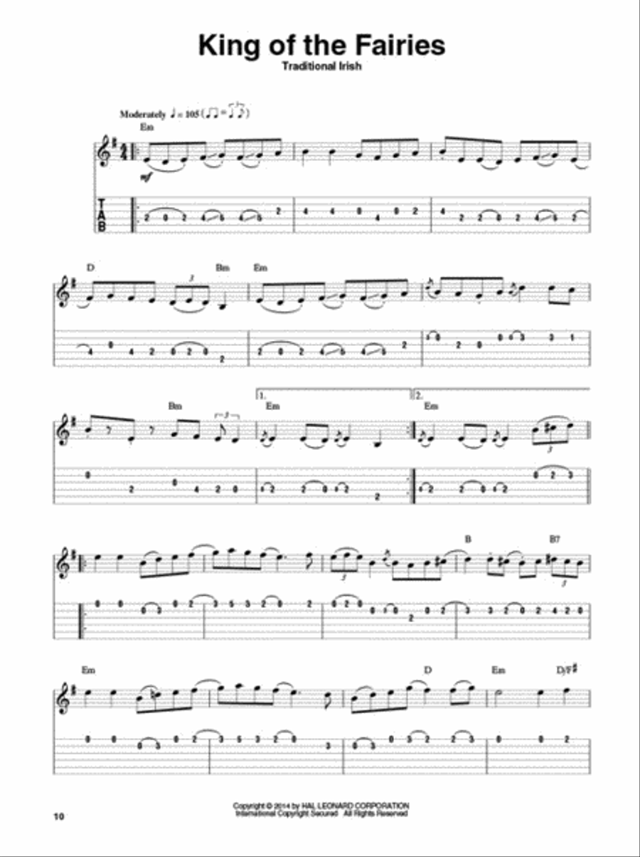 Irish Tunes Guitar Tablature scores gallery preview page 5