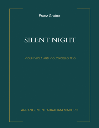 Silent Night Violin Viola and Cello Trio