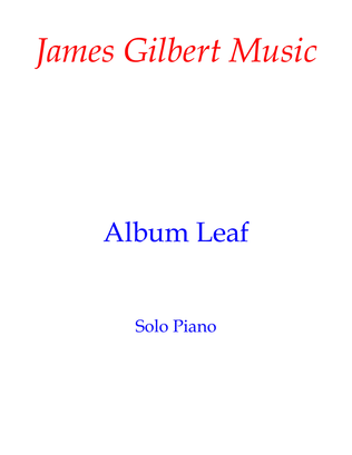 Book cover for Album Leaf