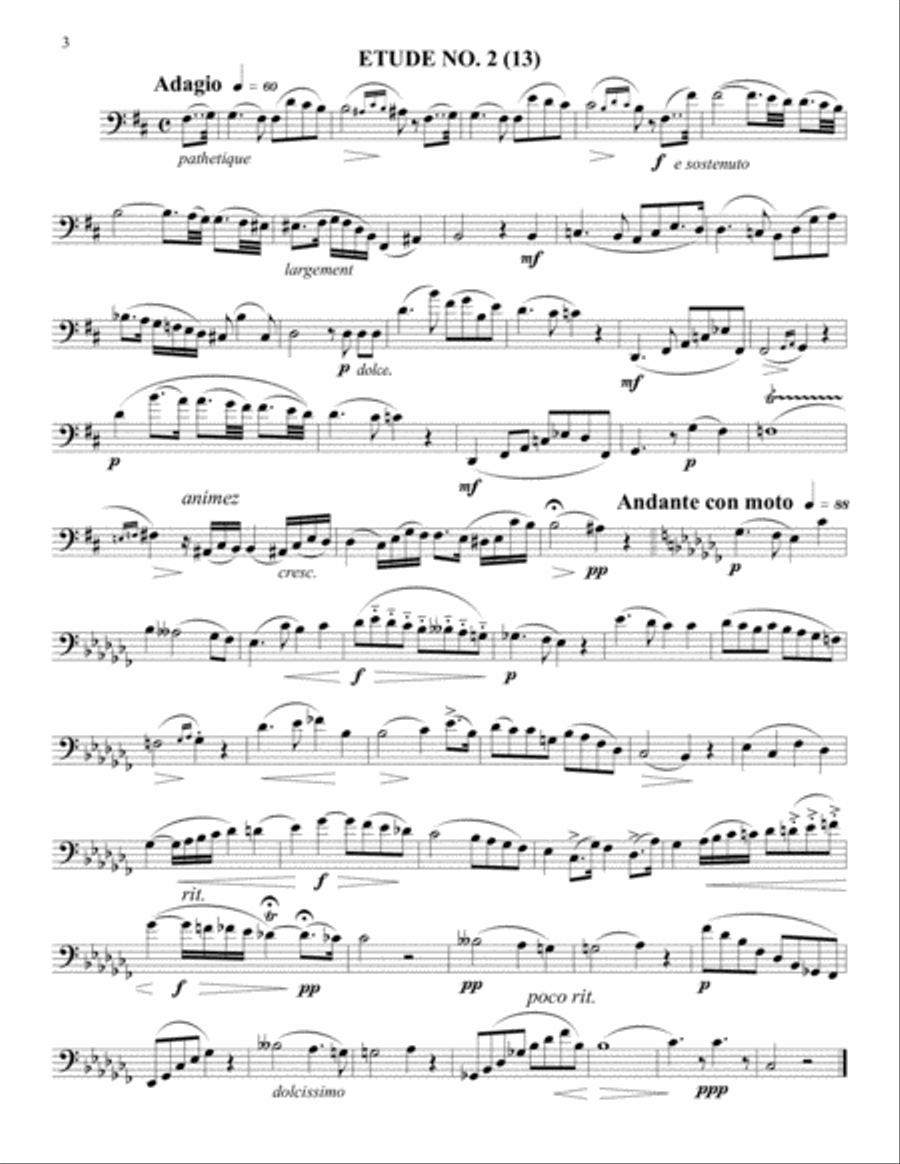 13 Selected Rose Etudes Euphonium scores gallery preview page 4