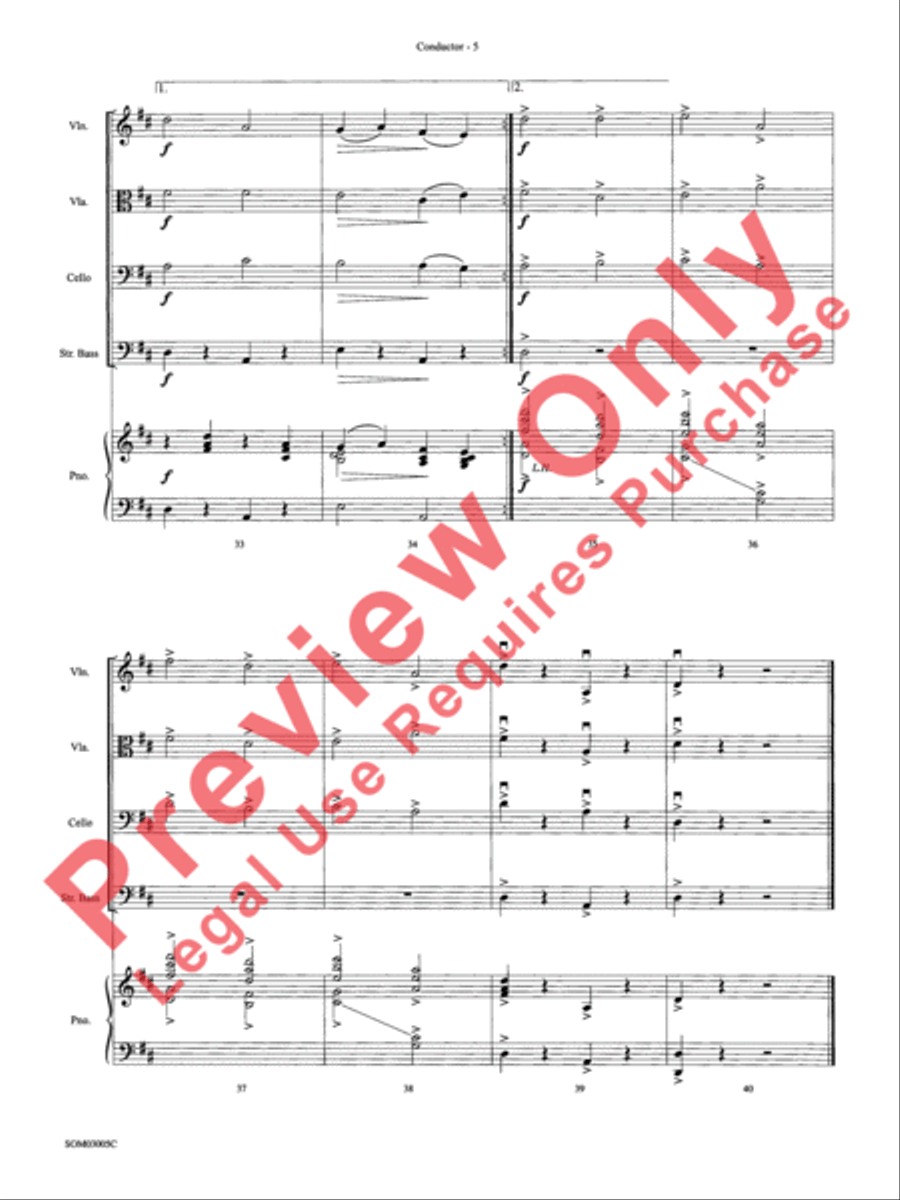 Ding Dong! The Witch Is Dead (from The Wizard of Oz) String Orchestra scores gallery preview page 8