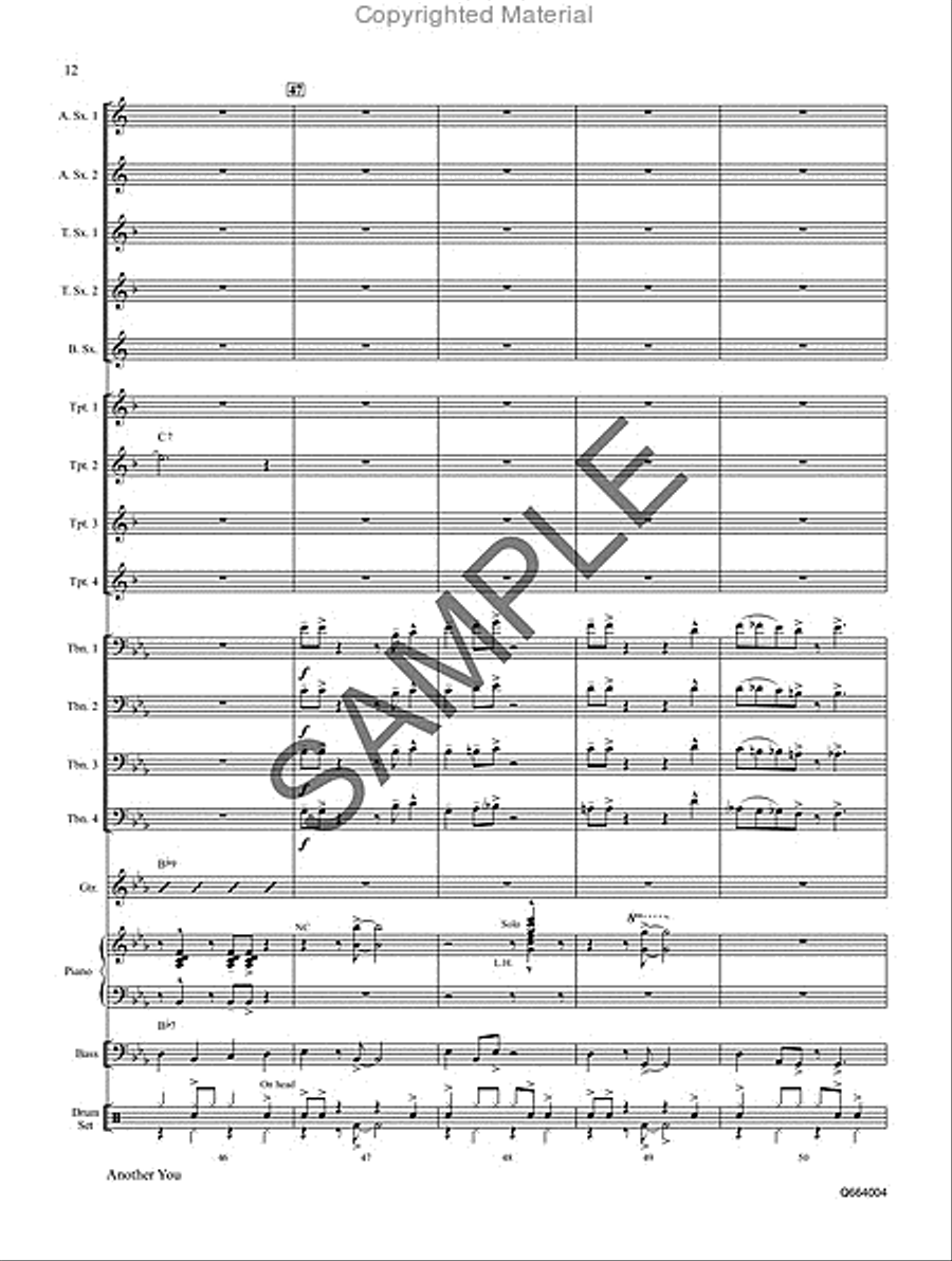Another You Jazz Ensemble scores gallery preview page 13
