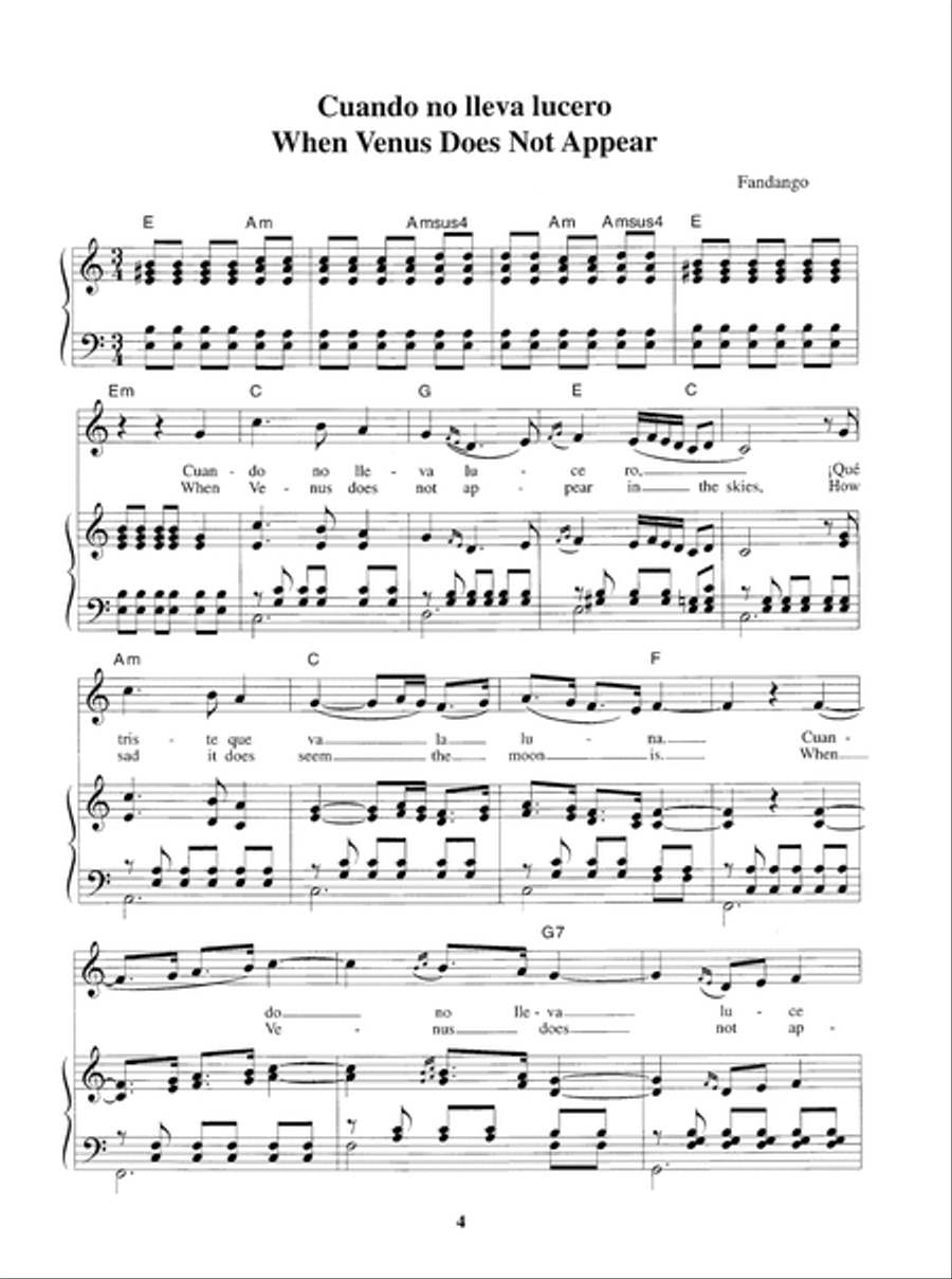 Songs of Spain Songs of Spain Piano, Vocal scores gallery preview page 5
