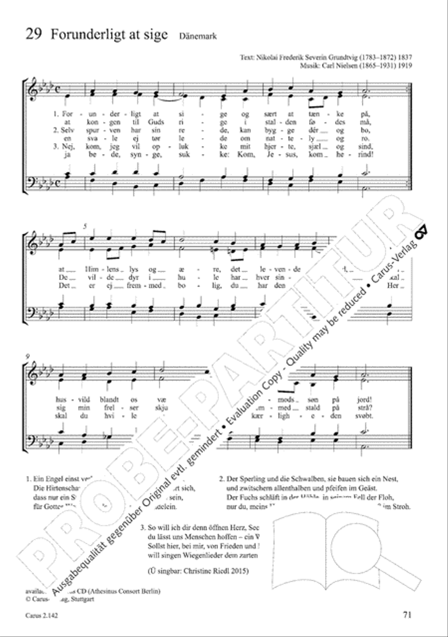 Christmas Carols of the World. Choral collection 4-Part scores gallery preview page 67