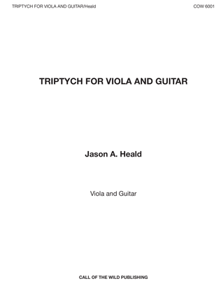 Book cover for Triptych for viola and guitar