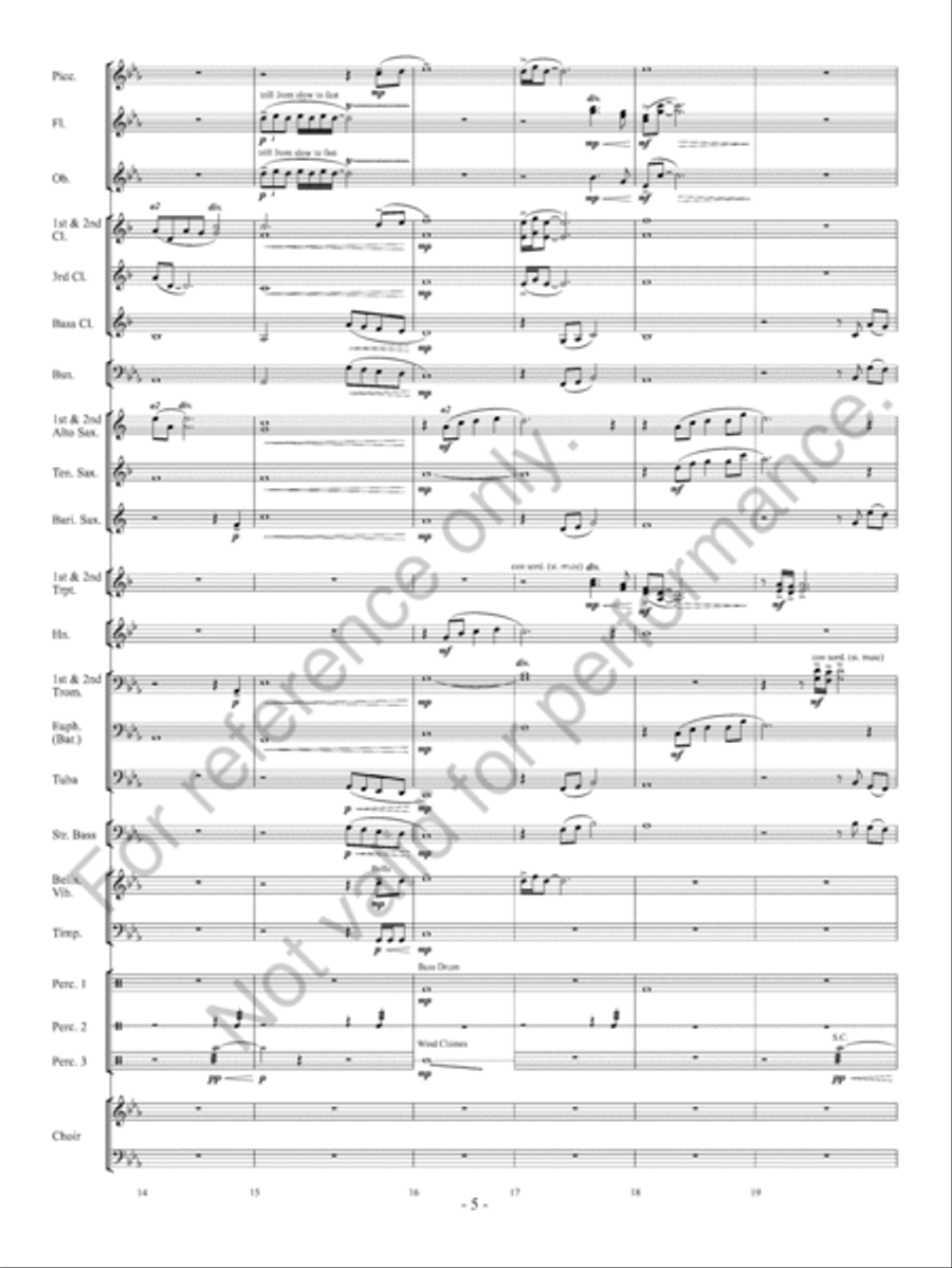 Takeda Lullaby Concert Band scores gallery preview page 7
