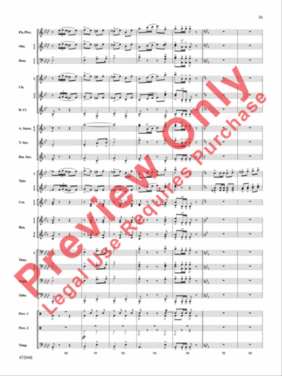 Scossa Elettrica Concert Band scores gallery preview page 17