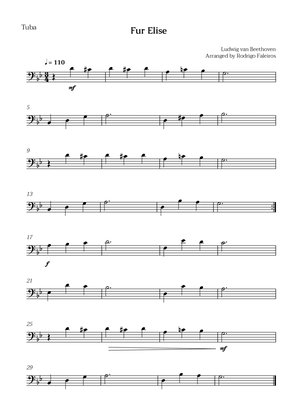 Fur Elise (for beginners - solo tuba)