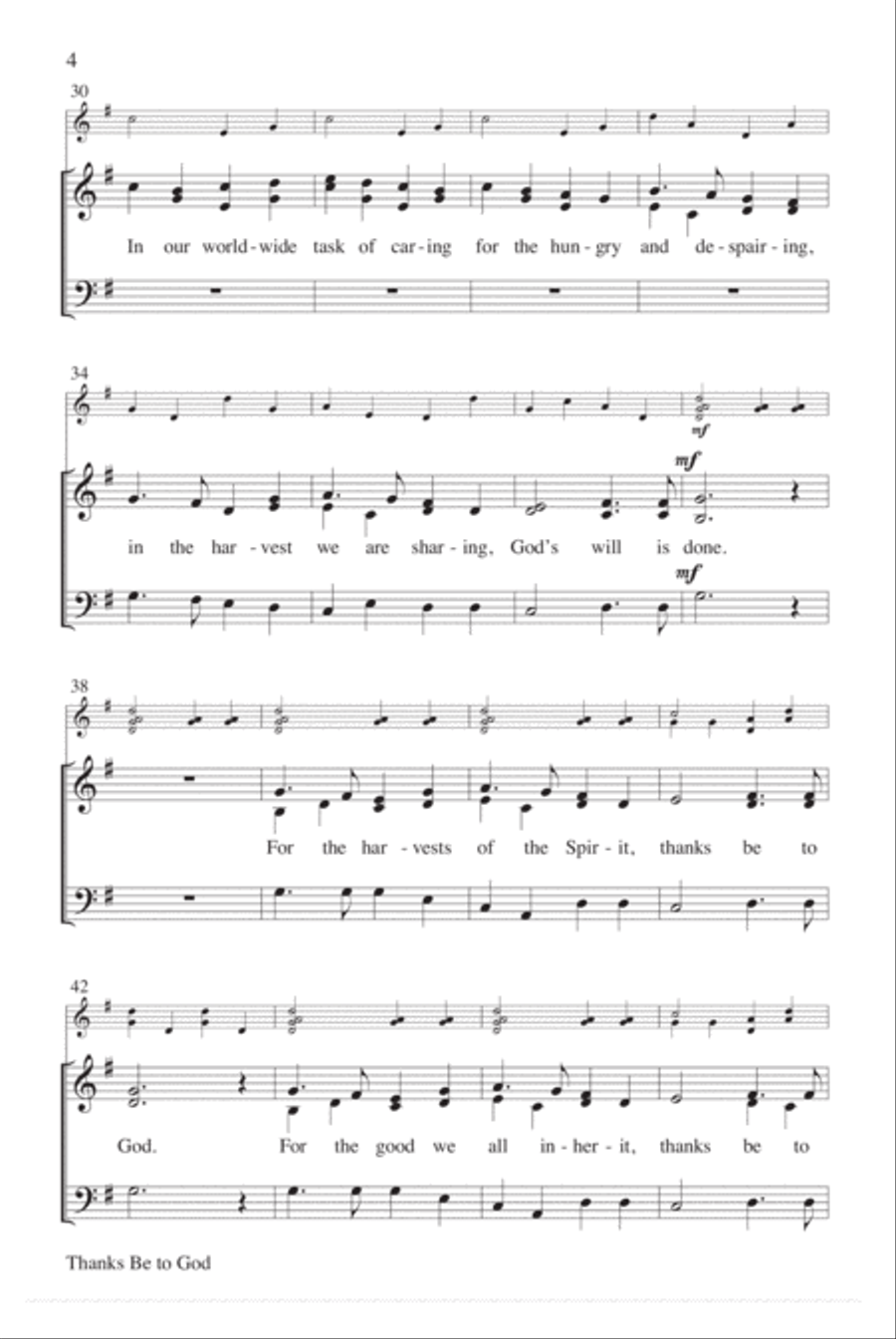 Thanks Be to God 3-Part scores gallery preview page 4