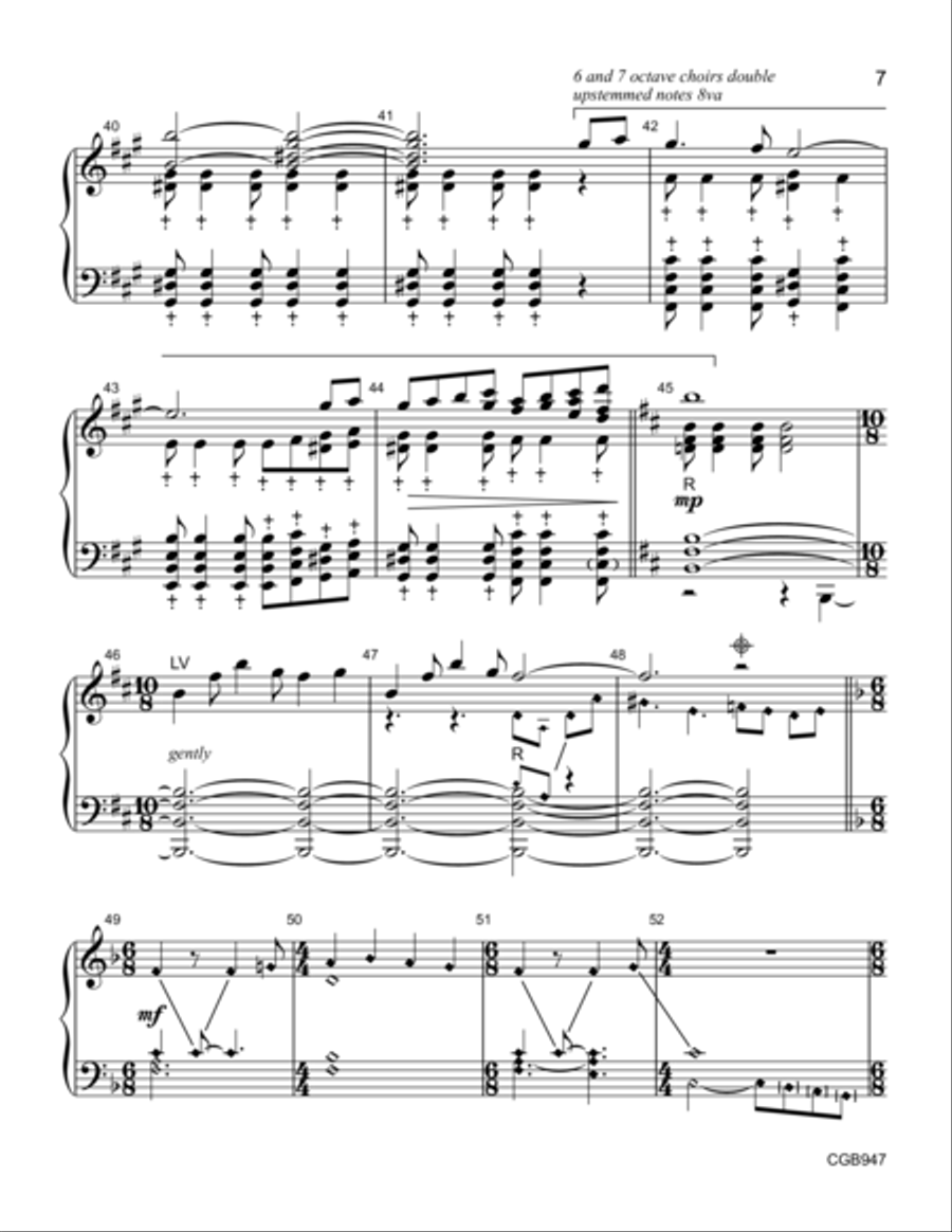 Spirit Dance Handbell Score Handbell Choir scores gallery preview page 6