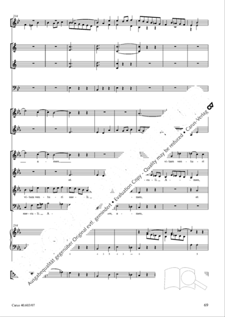 Grosse Orgelsolomesse in Es 4-Part scores gallery preview page 82