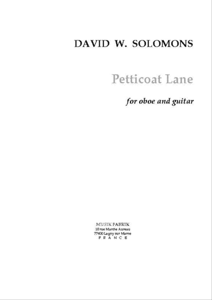 Petticoat Lane Oboe scores gallery preview page 1