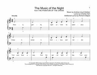The Music Of The Night (from Phantom Of The Opera) (arr. Christopher Hussey)