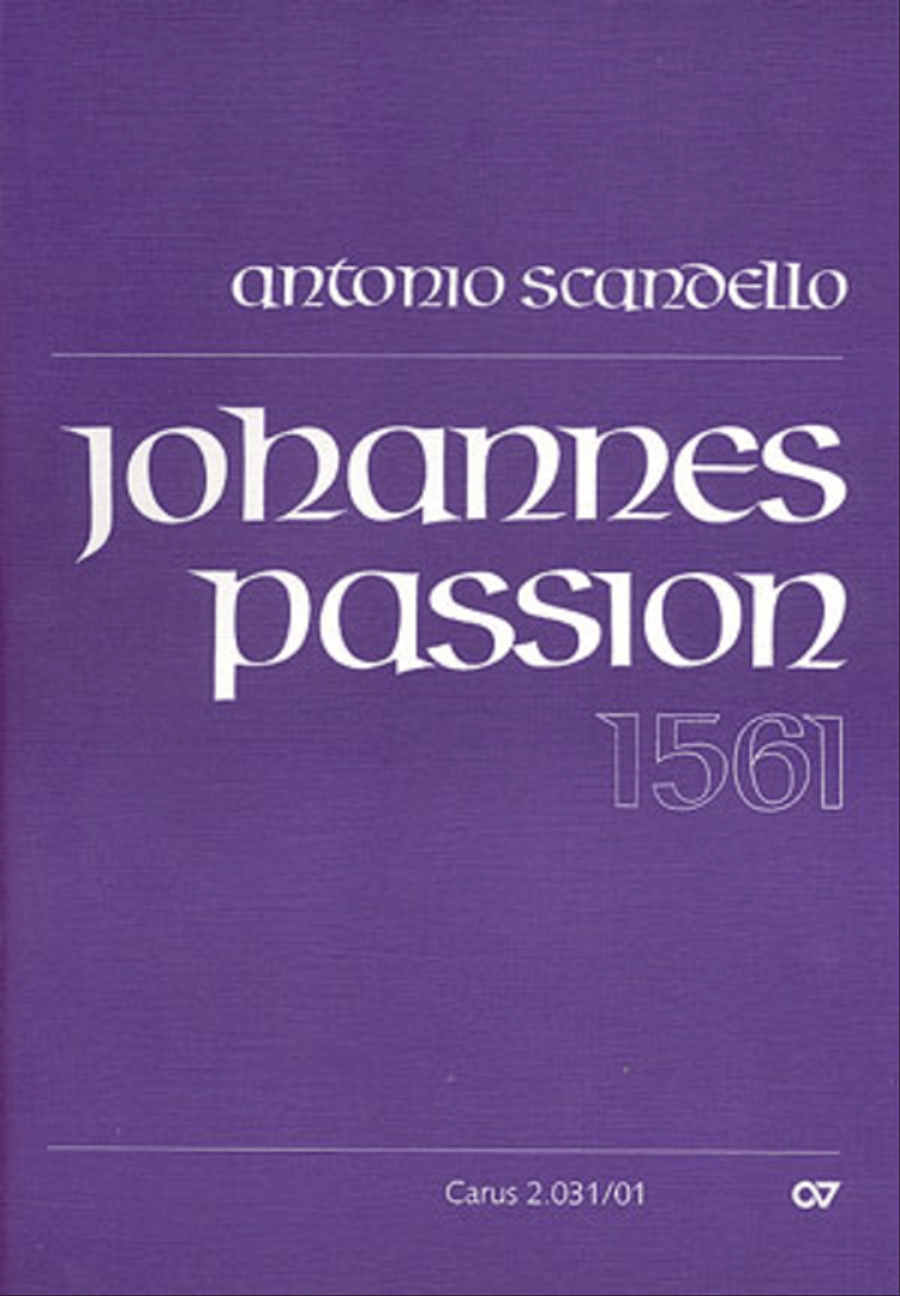 St. John Passion (Johannes-Passion) SSATB scores gallery preview page 1
