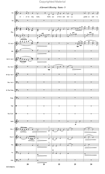 A Servant’s Blessing - Full Orchestra Score and Parts image number null